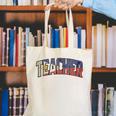 Teacher Filipino Vintage Heritage DNA Flag Canvas Tote Bag, funny gift Teacher Filipino Vintage Heritage DNA Flag Canvas Tote Bag, funny gift