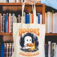 Teacher Halloween Ghost Reading Book Animal Boooks Are Canvas Tote Bag, funny gift