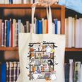 Teacher Library Ghost Reading Book Halloween Cat Canvas Tote Bag, funny gift Teacher Library Ghost Reading Book Halloween Cat Canvas Tote Bag, funny gift