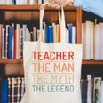 Teacher The Man The Myth The Legend School Holiday Teacher Canvas Tote Bag, funny gift Teacher The Man The Myth The Legend School Holiday Teacher Canvas Tote Bag, funny gift