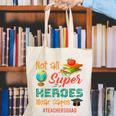 Teacher Not All Superheroes Wear Capes Teacher Squad Canvas Tote Bag, funny gift