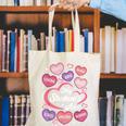 Teacher Positive Affirmations Candy Heart Valentine's Day Canvas Tote Bag, funny gift Teacher Positive Affirmations Candy Heart Valentine's Day Canvas Tote Bag, funny gift