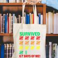 My Teacher Survived 67 Days Of Me School Kids Costume Canvas Tote Bag, funny gift
