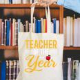 Teacher Of The Year Men Women Teachers Canvas Tote Bag, funny gift