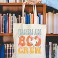 Teachers Aide Boo Crew Ghost Groovy Halloween For Women Canvas Tote Bag, funny gift Teachers Aide Boo Crew Ghost Groovy Halloween For Women Canvas Tote Bag, funny gift