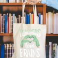 Teachers Love Brains Halloween Costume Trick Treat Zombie Canvas Tote Bag, funny gift