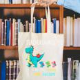 Teachersaurus Like A Normal Teacher But More Awesome Canvas Tote Bag, funny gift