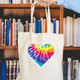Teaching Is a Work Of Heart Tie Dye Hippie For Teacher For Men Women Girls Kids Canvas Tote Bag, funny gift