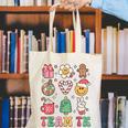 Team TK Teacher Christmas Groovy Smile Face Girl Boy Kid TK Canvas Tote Bag, Groovy Teacher Tote Bags, funny gift Team TK Teacher Christmas Groovy Smile Face Girl Boy Kid TK Canvas Tote Bag, Groovy Teacher Tote Bags, funny gift