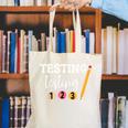 Testing Testing 123 Cute Math Teacher Student Test Day Men Women Girls Kids Canvas Tote Bag, funny gift