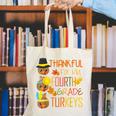 Thankful For My 4th Grade Turkey Thanksgiving Turkey Teacher Canvas Tote Bag, 4th Grade Teacher Tote Bags, funny gift Thankful For My 4th Grade Turkey Thanksgiving Turkey Teacher Canvas Tote Bag, 4th Grade Teacher Tote Bags, funny gift