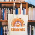 Thankful For My Students Teacher Thanksgiving School Fall Canvas Tote Bag, funny gift