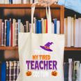 Tired Teacher Costume For Halloween Teachers Canvas Tote Bag, funny gift
