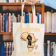 History Education Is Freedom African Map Black Teacher Canvas Tote Bag, History Teacher Tote Bags, funny gift