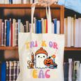 Trick Or Teach Ghost Teacher School Halloween Men Women Canvas Tote Bag, funny gift