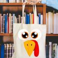 Turkey Face Halloween Costume Thanksgiving Teacher Nurse Canvas Tote Bag, funny gift