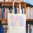 Twinning With My Teacher Bestie Teaching Partner Canvas Tote Bag, funny gift