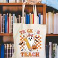 Vintage Teacher Shirt Women Trick Or Teach Halloween Canvas Tote Bag, funny gift Vintage Teacher Shirt Women Trick Or Teach Halloween Canvas Tote Bag, funny gift