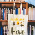 Welcome To The Hive Bee Teacher Back To School Canvas Tote Bag, funny gift