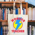 Wonder Teacher Teacher Halloween Tshirt Canvas Tote Bag, funny gift