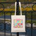 100 Days Of School Preppy 100th Day Of School Teacher Kids Canvas Tote Bag, funny design