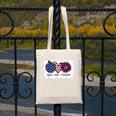 American Flag Teach Love Freedom Preschool Teacher 4th July Canvas Tote Bag, funny design