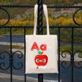 A Is For Apple Pre-K Kindergarten Teacher Student Canvas Tote Bag, funny design A Is For Apple Pre-K Kindergarten Teacher Student Canvas Tote Bag, funny design