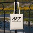 Art Teacher Canvas Tote Bag, funny design