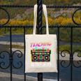 Back To School Retro Teaching Is My Jam 80s Teacher Boombox Canvas Tote Bag, funny design Back To School Retro Teaching Is My Jam 80s Teacher Boombox Canvas Tote Bag, funny design