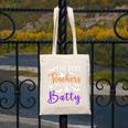 The Best Teachers Are A Bit Batty Teacher Bat Halloween Canvas Tote Bag, funny design