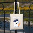 Boo Jour Ghost French Teacher Vintage Teacherlife Groovy Canvas Tote Bag, Groovy Teacher Gifts, funny design