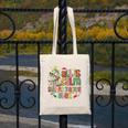 Book Tree All Is Calm Said No Teacher Ever Christmas Canvas Tote Bag, funny design