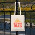 Buenos Dias Spanish Teacher Appreciation Back To School Canvas Tote Bag, funny design