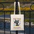 Cat Kitty I'm A Math Teacher Of Course I Have Problems Canvas Tote Bag, funny design