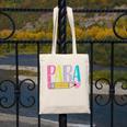 Colorful PARA Teacher Paraprofessional Cute Pencil Canvas Tote Bag, funny design Colorful PARA Teacher Paraprofessional Cute Pencil Canvas Tote Bag, funny design