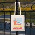 Diabetic Teacher Diabetes Awareness Insulin Blue Ribbon Canvas Tote Bag, funny design