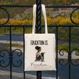 Education Is Freedom Teacher Books Black History Month Canvas Tote Bag, History Teacher Gifts, funny design