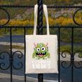 Eye Survived 100 Days Of School Monster Lover Teacher Kids Canvas Tote Bag, funny design