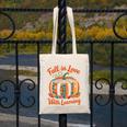 Fall In Love With Learning Book Lover Autumn Pumpkin Teacher Canvas Tote Bag, funny design Fall In Love With Learning Book Lover Autumn Pumpkin Teacher Canvas Tote Bag, funny design