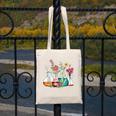 Floral Beakers Chemistry Lab Teacher Canvas Tote Bag, funny design Floral Beakers Chemistry Lab Teacher Canvas Tote Bag, funny design