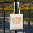Fourth Grade Vibes Hello Team 4th Grade Teacher Kids Retro Canvas Tote Bag, 4th Grade Teacher Gifts, funny design