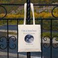 Full Moon Teacher Humor For Men Women Girls Kids Canvas Tote Bag, funny design