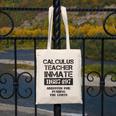 Halloween Calculus Teacher Prisoner Costume Canvas Tote Bag, funny design