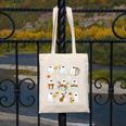 Halloween Ghost Playing Musical Instruments Music Teacher Canvas Tote Bag, funny design