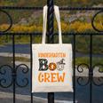 Halloween Kindergarten Boo Crew Kinder Teacher Student Canvas Tote Bag, funny design