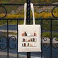 Halloween Library Ghost Books Teacher Spooky Trick Or Teach Canvas Tote Bag, funny design