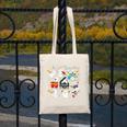 Halloween Music Teacher Ghost Playing Musical Instruments Canvas Tote Bag, funny design Halloween Music Teacher Ghost Playing Musical Instruments Canvas Tote Bag, funny design