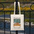 Halloween Teacher I'Ll Just Wait Until It's Quiet Canvas Tote Bag, funny design