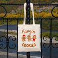 Hangin With My Cookies Gingerbread Women Christmas Teacher Canvas Tote Bag, funny design