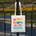 Happy 100th Day Of School Teacher Student 100 Days Tie Dye Men Women Kids Canvas Tote Bag, funny design